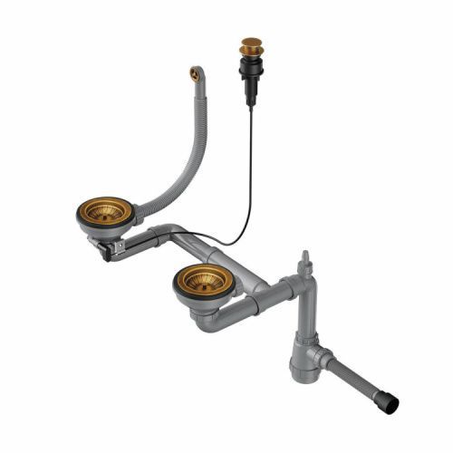 Слив-перелив Omoikiri WK-1.5-CL-R-A 4957093 латунь