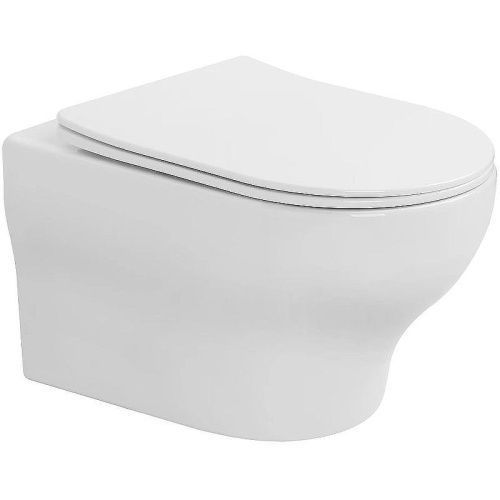 Унитаз подвесной Boheme Fiore 978-SET-W цвет белый с сиденьем микролифт безободковый смыв торнадо