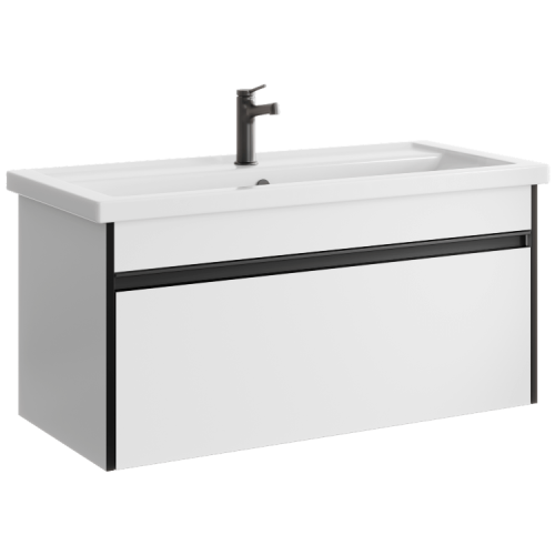 Тумба под раковину Aqwella Y URB0110W 100х40 подвесная цвет белый