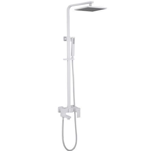 Душевая стойка Abber AF8216WL настенная цвет белый