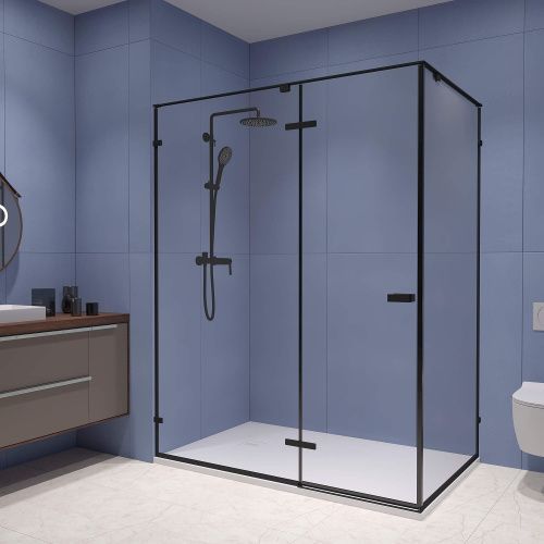 Душевой уголок RGW Stilvoll 353204008-14 100х80 стекло прозрачное профиль черный без поддона