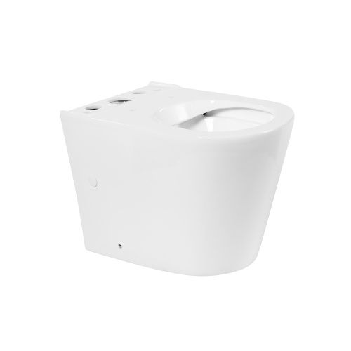 Чаша унитаза напольная BelBagno FLAY-R BB2149CPR/SC цвет белый без бачка с сиденьем микролифт безободковая каскадный смыв