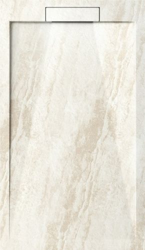 Душевой поддон из искусственного камня Esbano LUXE ESPLM128DR 120х80 бежевый