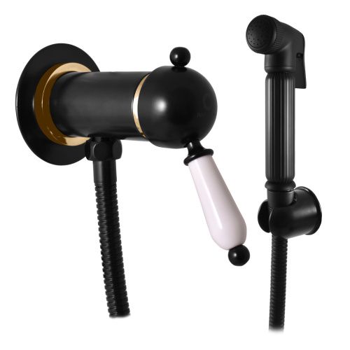 Гигиенический душ со смесителем RavSlezak LABE L047/1CMATZ черный