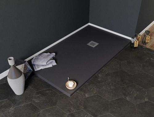 Душевой поддон из искусственного камня Aquanet Pleasure 00258895 160х90 черный без каркаса