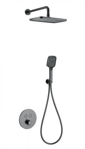 Душевая система Wonzon & Woghand WW-D2017-A-BGG встраиваемая в стену цвет серый с термостатом