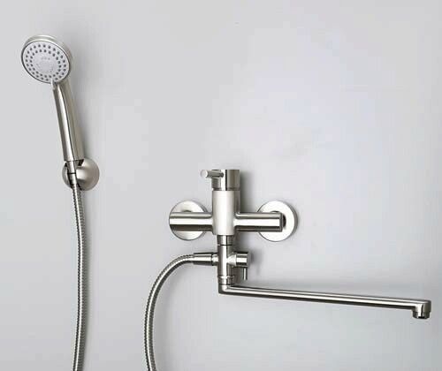 Смеситель для ванны Wasserkraft Wern 4200 4202L настенный никель - фото 3