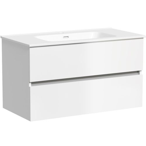 Тумба под раковину Sancos Urban UR90W 90х50 подвесная цвет белый