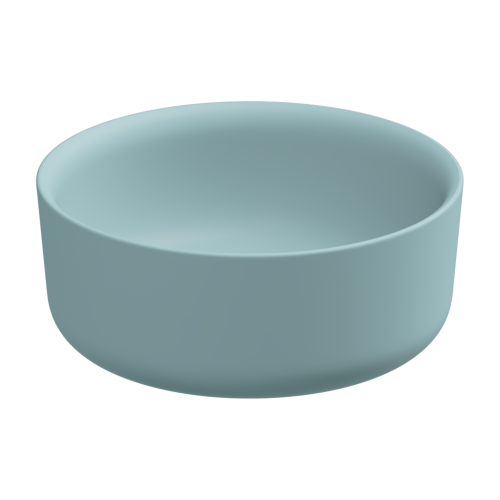 Раковина керамическая GSG Ceramic Design Hit! HILAVRO42037 40х40 накладная цвет голубой без отверстий под смеситель