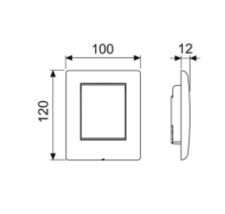 Клавиша смыва механическая Tece TECEplanus 9242312 цвет белый - фото 2