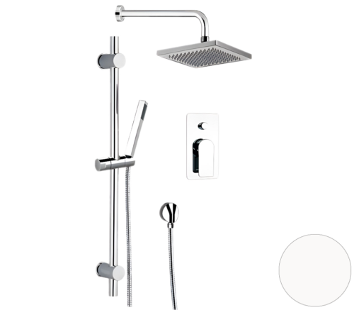 Душевая система Remer Infinity I09S07OBO встраиваемая в стену цвет белый