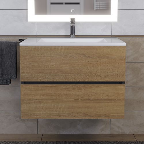 Тумба с раковиной Uperwood Barsa-Next 2900000095 70х50 цвет коричневый/черный