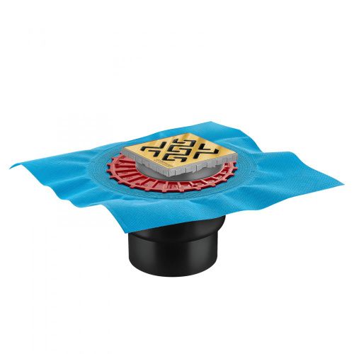 Душевой трап Berges ZENTRUM Antik 092464 20х20 золото