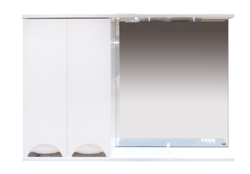 Зеркало-шкаф Misty Куба П-Куб-01120-011Л 120х80 подвесной цвет белый
