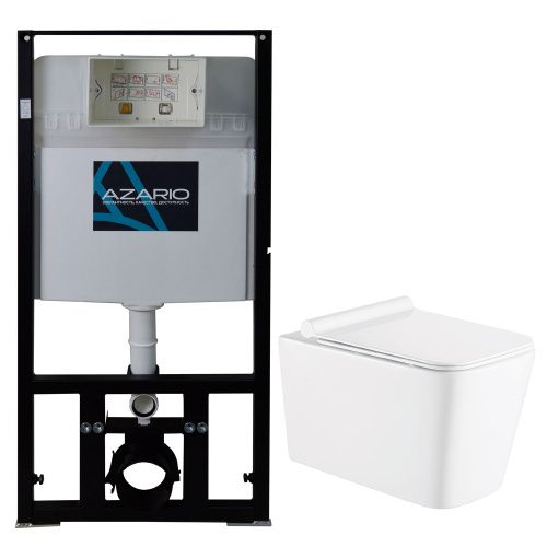 Комплект унитаз с инсталляцией  Azario  AZ-8010-1000+AZ-0057