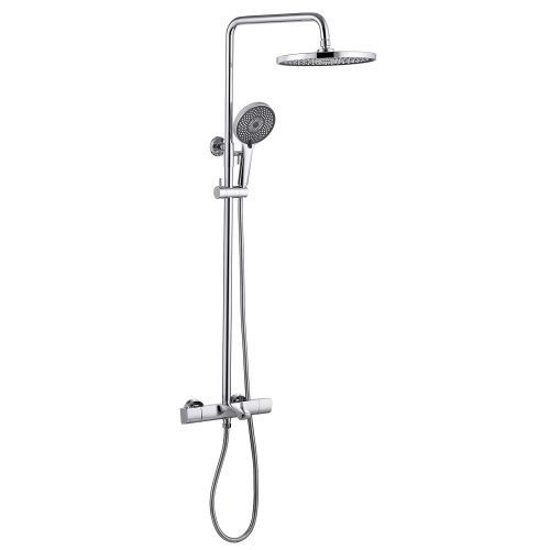 Душевая стойка Abber AF8516 настенная цвет хром с термостатом
