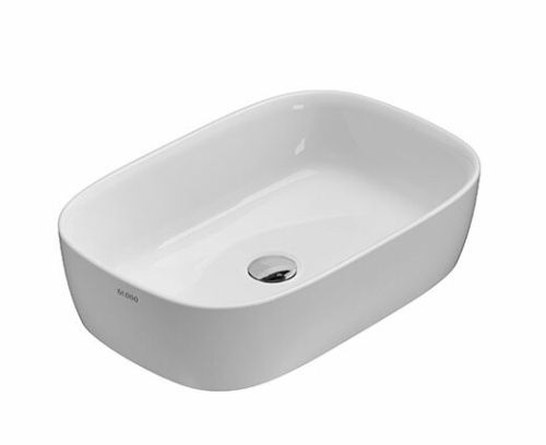 Раковина керамическая Globo GENESIS GE045BI 60х40 накладная цвет белый без отверстий под смеситель