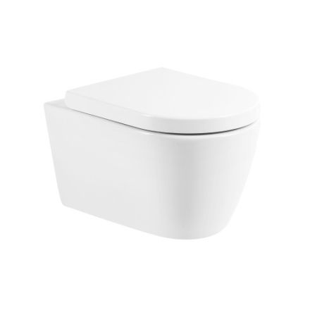 Чаша унитаза подвесная BelBagno MARINO BB105CHR цвет белый без сиденья безободковая каскадный смыв