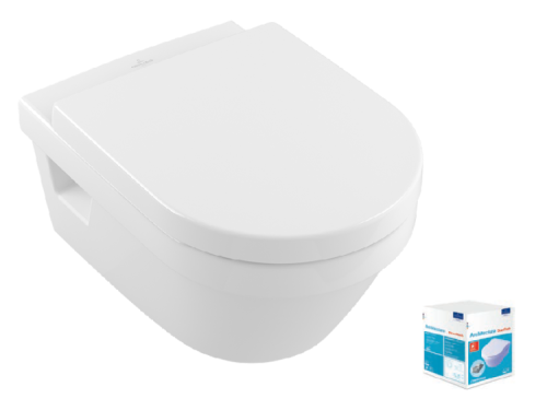 Унитаз подвесной Villeroy Boch Architectura 5684HR01 белый с сиденьем микролифт душевой смыв