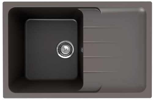Кухонная мойка Ulgran Quartz Gerda 780-09 80х50 цвет серый