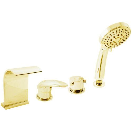 Смеситель RavSlezak D467.5PZ на борт ванны золото