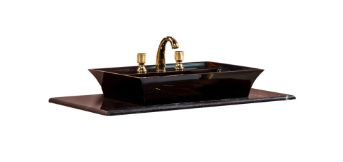 Столешница Armadi Art NeoArt 857-101-BT 100х50 накладная цвет черный