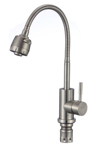 Смеситель для кухни Savol S-SUS3002-1 на мойку сатин