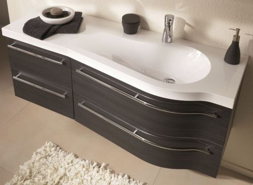 Раковина из искусственного камня Puris Swing WMM512L1 120х50 накладная цвет белый 1 отверстие под смеситель