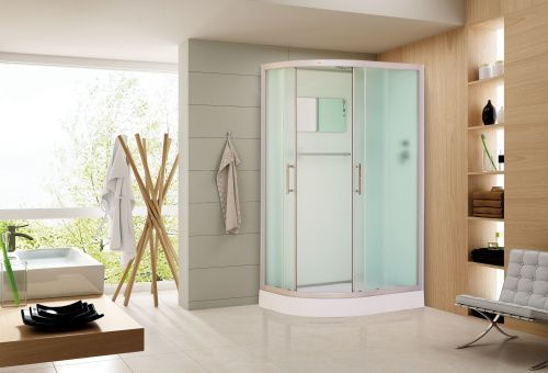 Душевая кабина Esbano ELEGANCIA ESKB115CRR 115х85 асимметричная с крышей ориентация правая