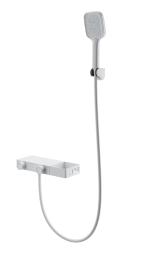 Смеситель для ванны Wonzon & Woghand WW-B2551-MW настенный белый с термостатом