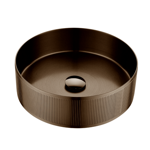 Раковина из нержавеющей стали AltroBagno Costoso AltroBagnoCostoso001008BrAn 40х40 накладная цвет бронза