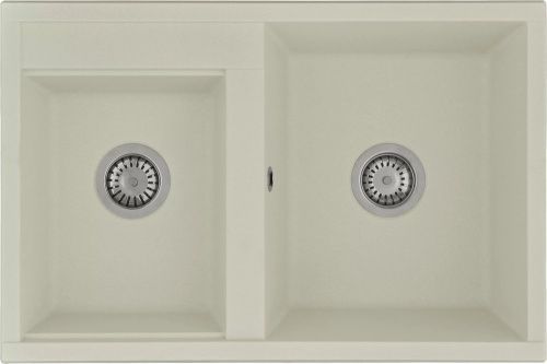 Кухонная мойка Aquaton Делия 1A723132DE240 80х50 цвет белый поверхность матовая