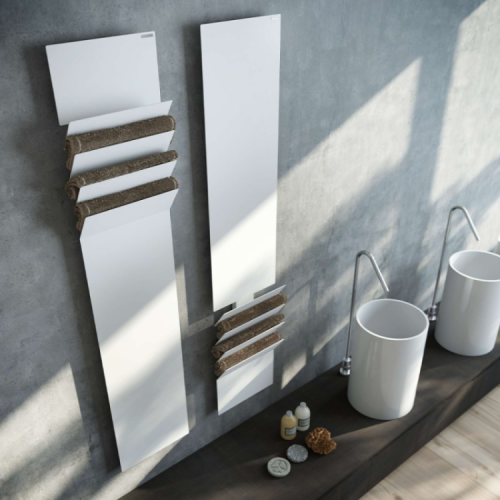 Полотенцесушитель электрический Antrax Flaps ECFPA171001B/BCOR 35х170 белый