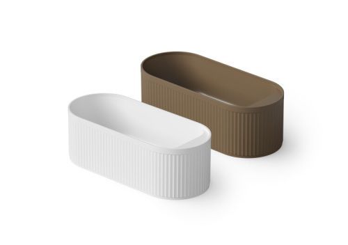 Ванна из искусственного камня Dea Design Stripes DD8801 1710 18 170х70 отдельностоящая овальная