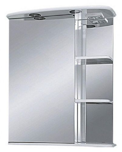 Зеркало-шкаф Misty Магнолия Э-Маг04060-01СвЛ 60х70 подвесной цвет белый