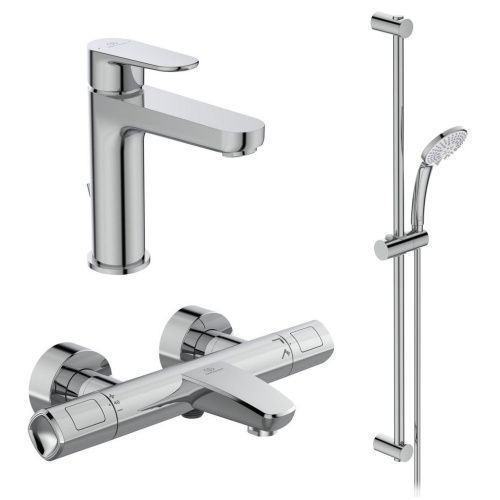 Комплект смесителей Ideal Standard Ceratherm T100 BC985AA настенный хром