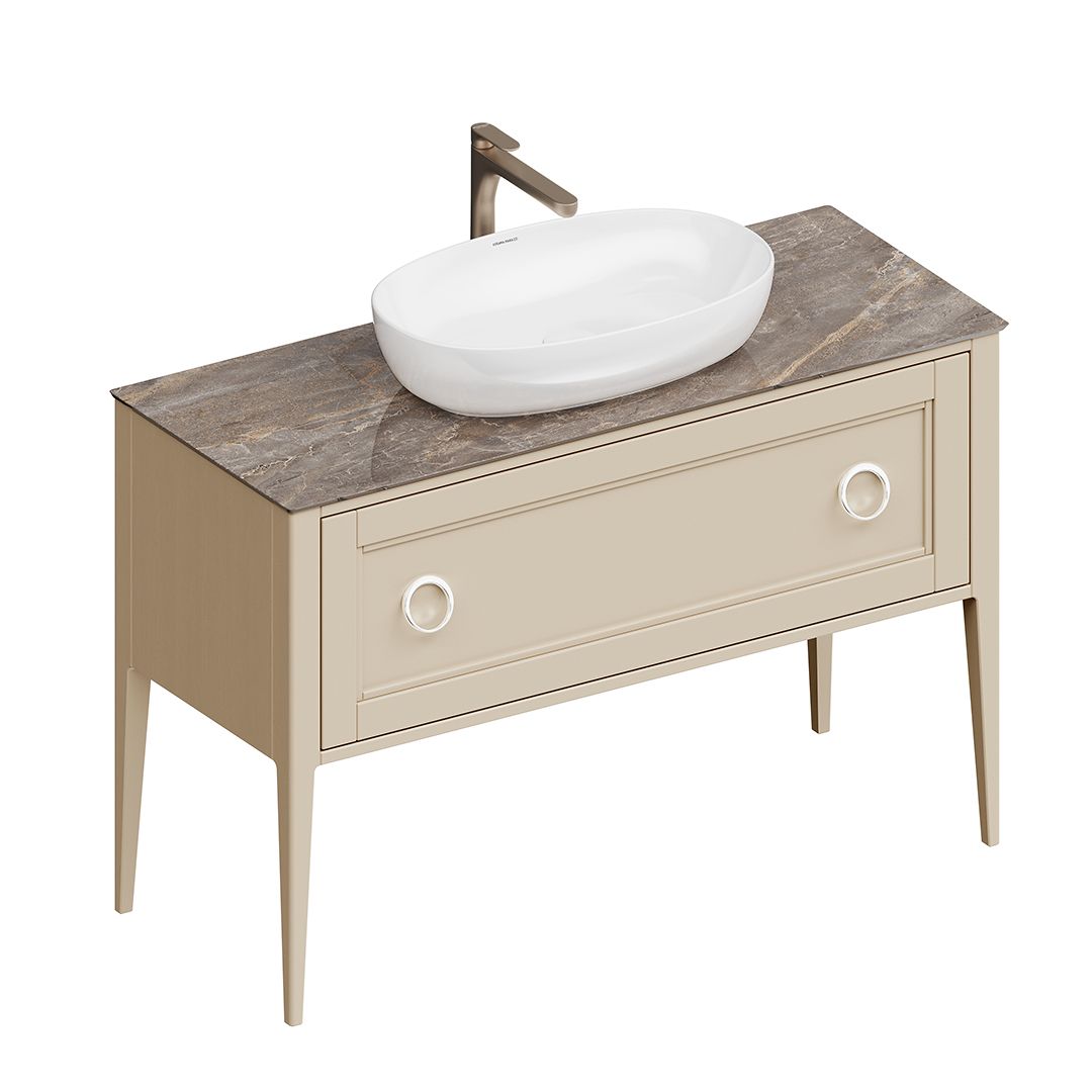 Тумба под раковину Kerama Marazzi PLAZA PL.CN.120.1+1\CAP.M 120х50 напольная цвет бежевый