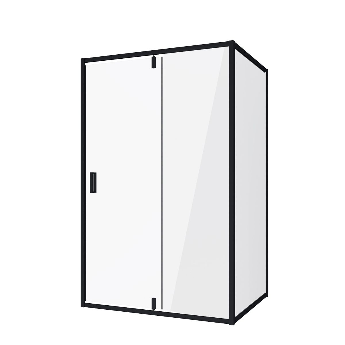 Душевой уголок Niagara Nova NG-83-11AB-A70B 110х70 стекло прозрачное профиль черный без поддона