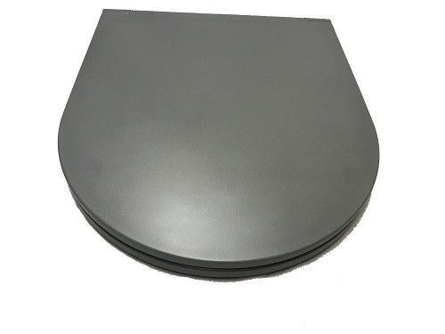 Унитаз подвесной CeramaLux 2197MG серый с сиденьем микролифт каскадный смыв - фото 3