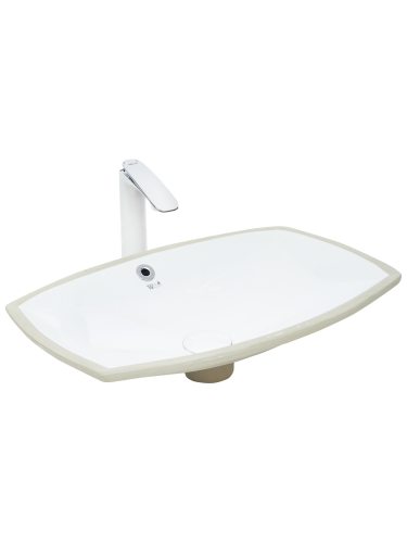 Раковина из сантехнического фаянса WeltWasser WW SK 10000004601 40 см встраиваемая цвет белый 1 отверстие под смеситель