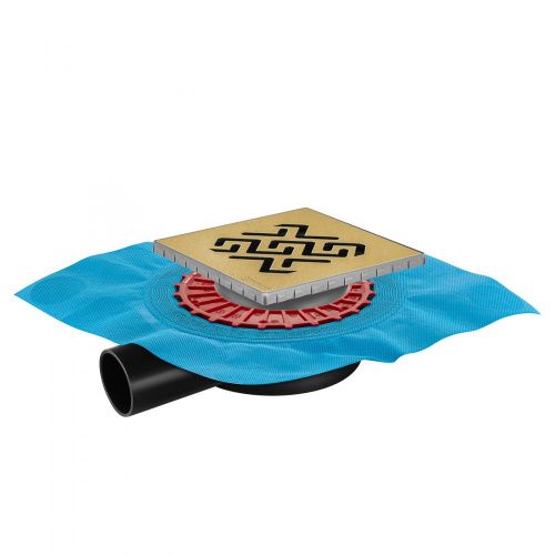 Душевой трап Berges ZENTRUM Antik 094365 20х20 бронза