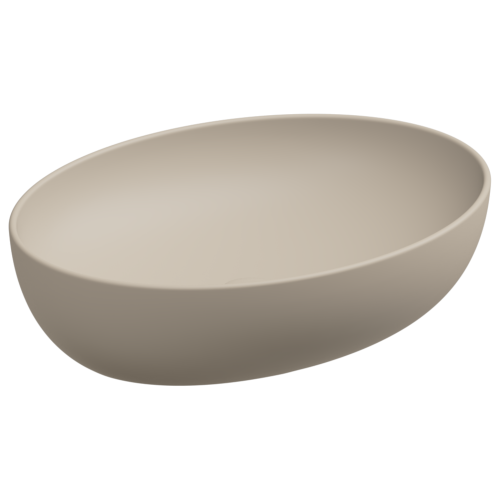 Раковина керамическая GSG Ceramic Design Easy EALAVOV55034 60х40 накладная цвет бежевый без отверстий под смеситель