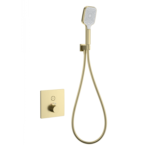 Смеситель для душа Wonzon & Woghand WW-D1017-B-BG встраиваемый в стену золото с термостатом