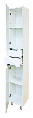 Шкаф-пенал Misty Лаванда Э-Лав05035-011Л 40х190 напольный цвет белый - фото 3