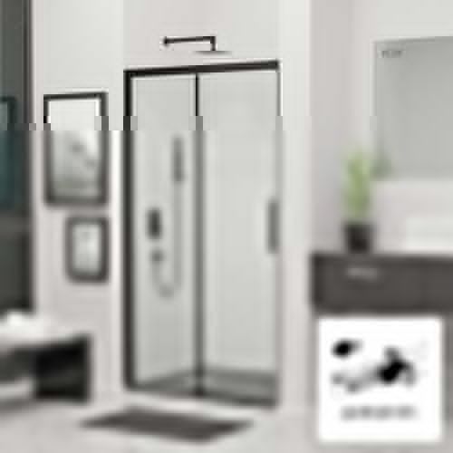 Душевая дверь RGW Leipzig 34121217-14 170х195 стекло прозрачное профиль черный