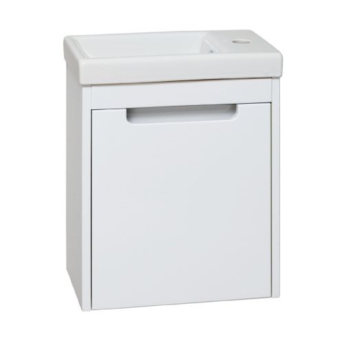 Тумба под раковину Runo МИКРА 00000001078 40х20 подвесная цвет белый