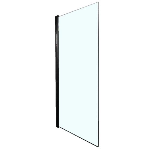 Душевая шторка на ванну Jacob Delafon Struktura E6D042-BL 80х140 стекло прозрачное профиль черный ориентация универсальная