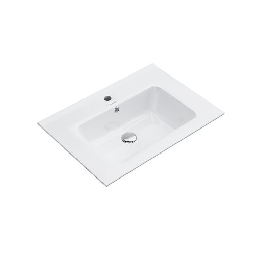 Раковина керамическая Kerama Marazzi PIANO PI.wb.65 70х50 подвесная цвет белый 1 отверстие под смеситель