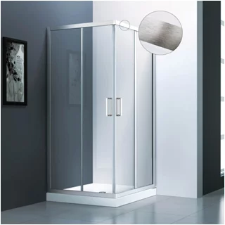 Душевой уголок Veconi Rovigo RV83-100-01-C5 100х100 стекло прозрачное профиль никель без поддона - фото 2