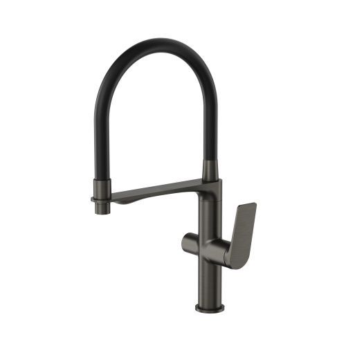 Смеситель для кухни Tokito MITSUISHI TOK-MIT-1012GM на мойку вороненая сталь